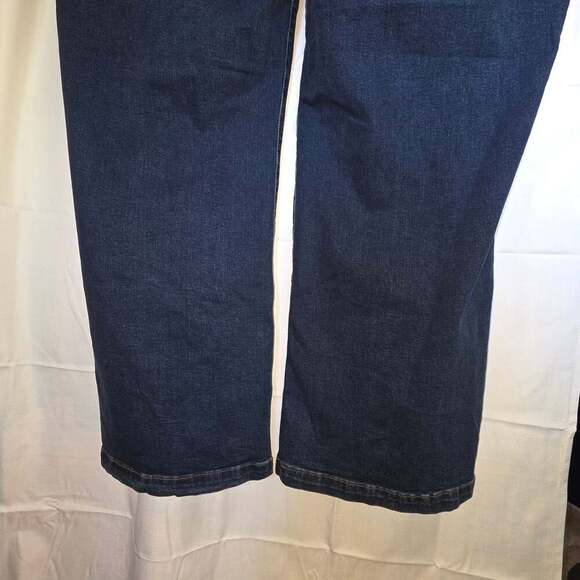SEVEN 7 of all Man Kind Wide Leg Center Stitch Jeans Mid Rise Dark Wash size 28 - Picture 5 of 10